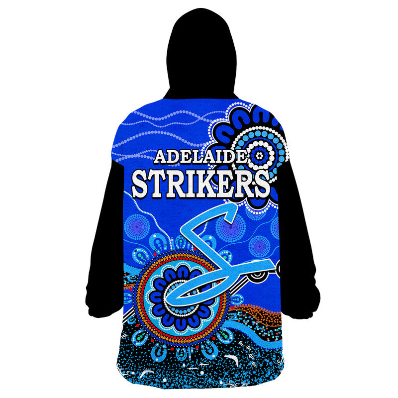Adelaide Strikers Wearable Blanket Hoodie Cricket Indigenous Aboriginal - Vibe Hoodie Shop