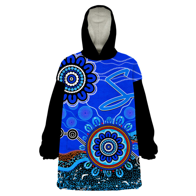 (Custom Personalised) Adelaide Strikers Wearable Blanket Hoodie Cricket Indigenous Aboriginal - Vibe Hoodie Shop
