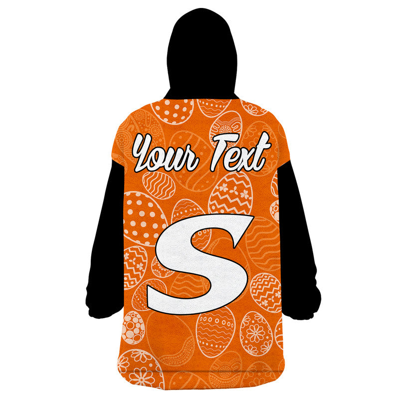 (Custom Personalised) Perth Scorchers Cricket Happy Easter Day Wearable Blanket Hoodie Simple Style - Vibe Hoodie Shop