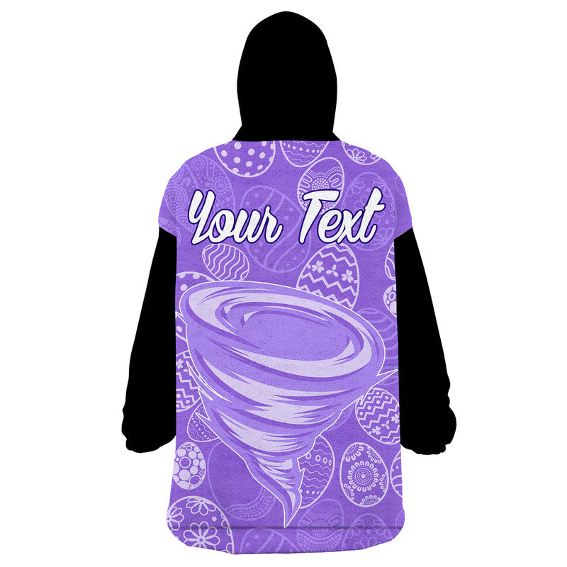 (Custom Personalised) Hobart Hurricanes Cricket Happy Easter Day Wearable Blanket Hoodie Simple Style - Vibe Hoodie Shop