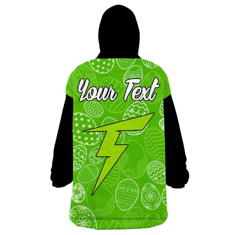 (Custom Personalised) Sydney Thunder Cricket Happy Easter Day Wearable Blanket Hoodie Simple Style - Vibe Hoodie Shop