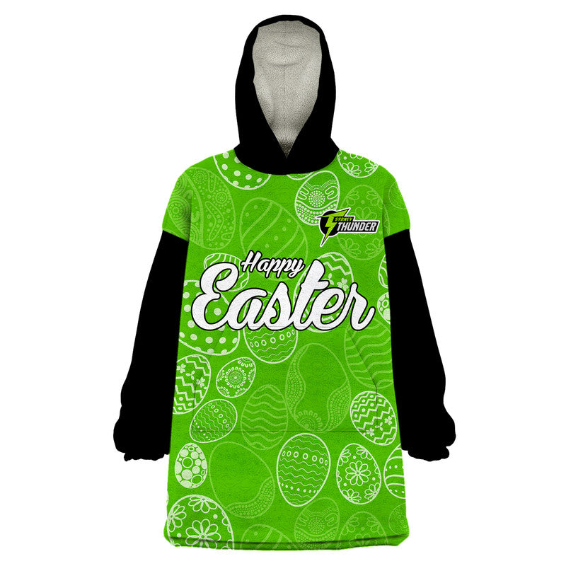 Sydney Thunder Cricket Happy Easter Day Wearable Blanket Hoodie Simple Style - Vibe Hoodie Shop