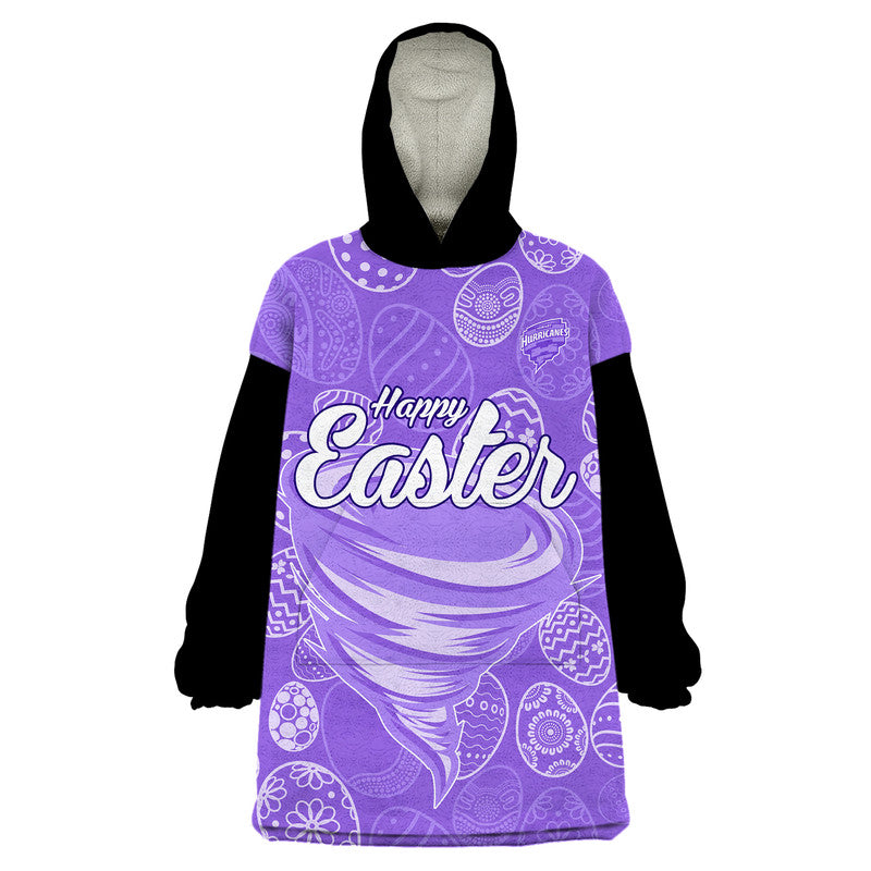 (Custom Personalised) Hobart Hurricanes Cricket Happy Easter Day Wearable Blanket Hoodie Simple Style - Vibe Hoodie Shop