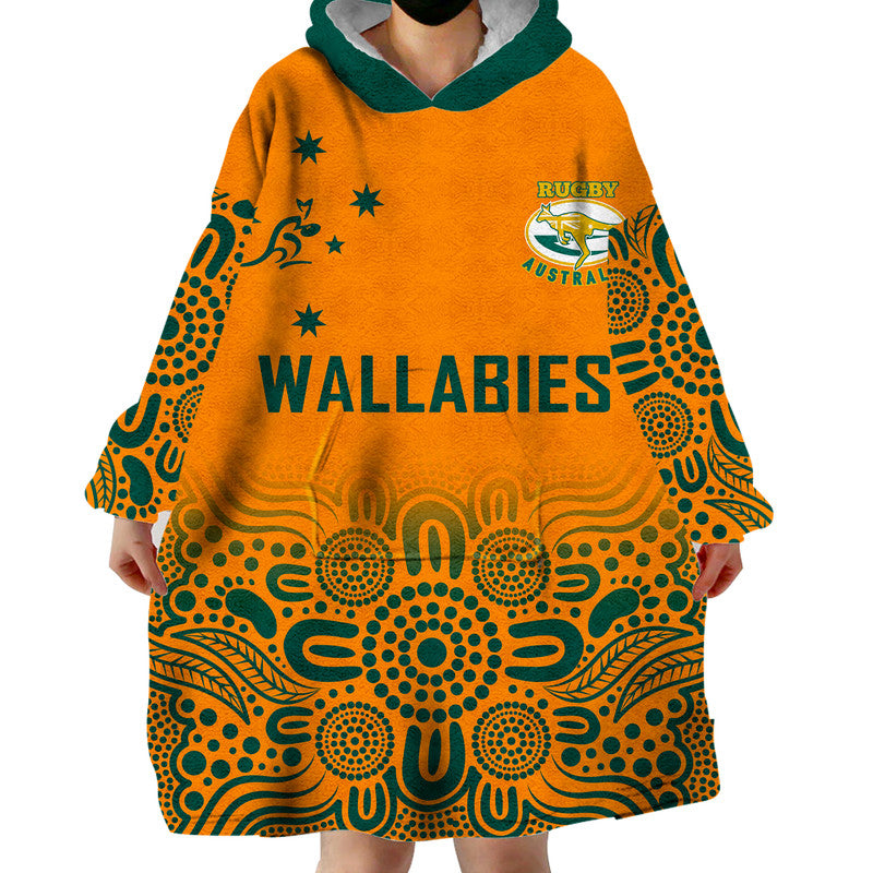 Australia Rugby Wallabies Kangraroos Wearable Blanket Hoodie - Vibe Hoodie Shop