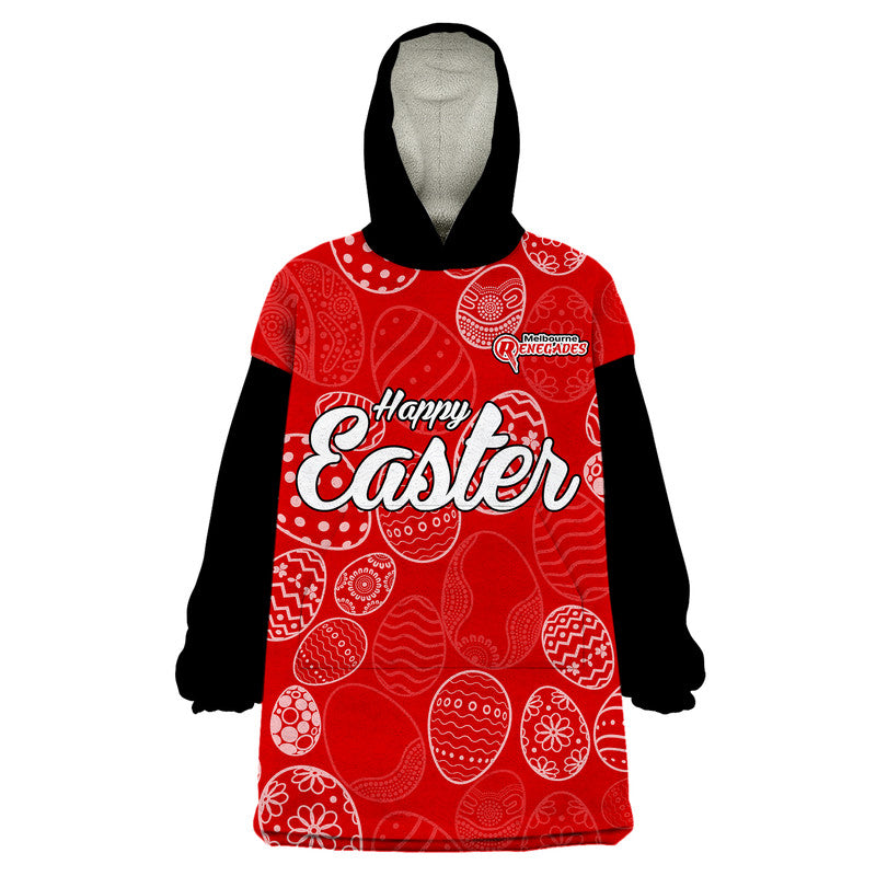 (Custom Personalised) Melbourne Renegades Cricket Happy Easter Day Wearable Blanket Hoodie Simple Style - Vibe Hoodie Shop