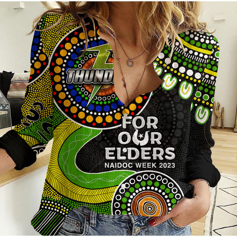 Sydney Thunder Cricket Casual Shirt NAIDOC 2023 Aboriginal - Vibe Hoodie Shop
