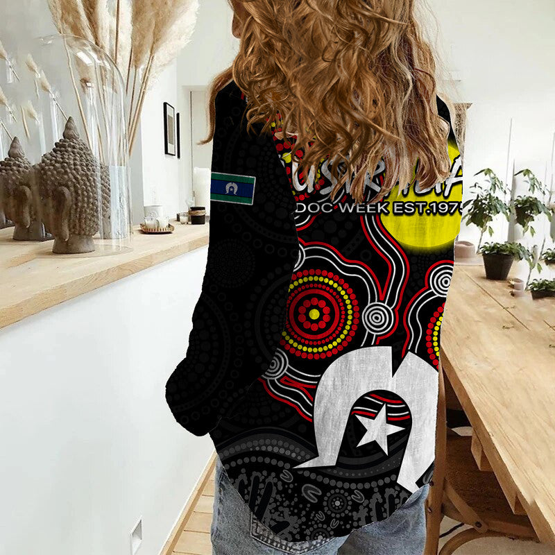 NAIDOC Women Casual Shirt Aboriginal and Torres Strait Islander - Vibe Hoodie Shop