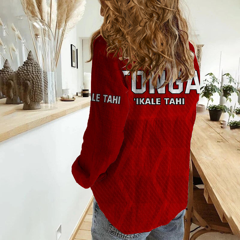 Tonga Rugby Sevens Women Casual Shirt Sporty Style - Vibe Hoodie Shop