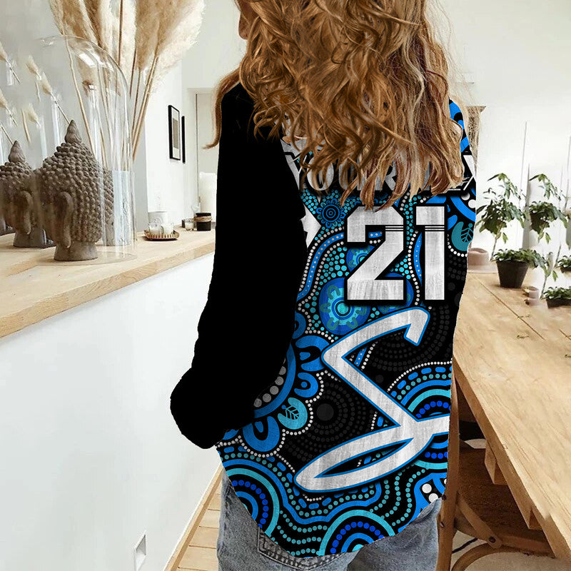 (Custom Personalised) Adelaide Strikers Cricket Women Casual Shirt NAIDOC Torres Strait For Our Elders - Vibe Hoodie Shop