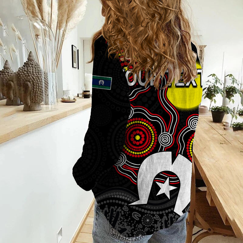 (Custom Personalised) NAIDOC Women Casual Shirt Aboriginal and Torres Strait Islander - Vibe Hoodie Shop