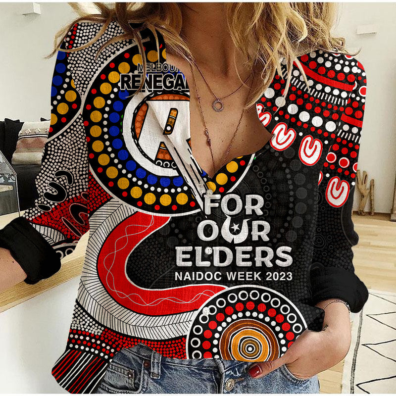 Melbourne Renegades Cricket Casual Shirt NAIDOC 2023 Aboriginal - Vibe Hoodie Shop