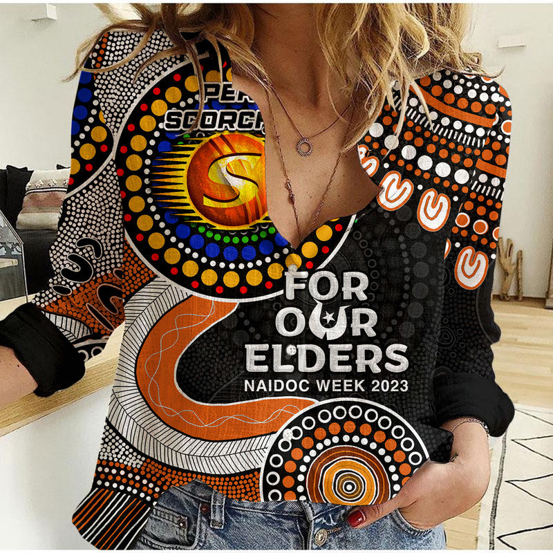 Perth Scorchers Cricket Casual Shirt NAIDOC 2023 Aboriginal - Vibe Hoodie Shop