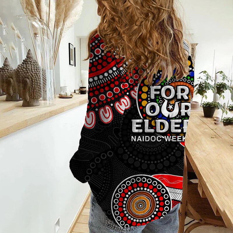 Dragons Rugby Casual Shirt NAIDOC 2023 Aboriginal - Vibe Hoodie Shop