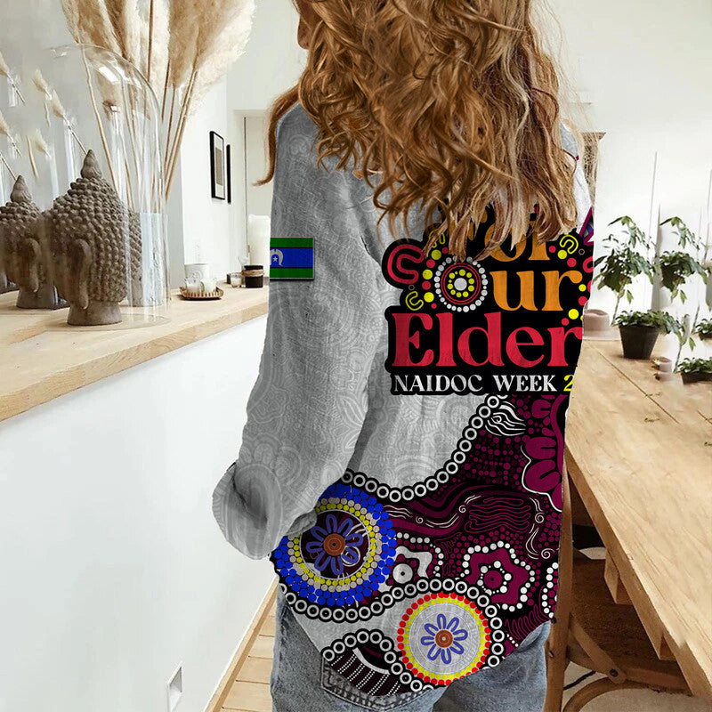 Sea Eagles Rugby Casual Shirt NAIDOC 2023 Patterns - Vibe Hoodie Shop