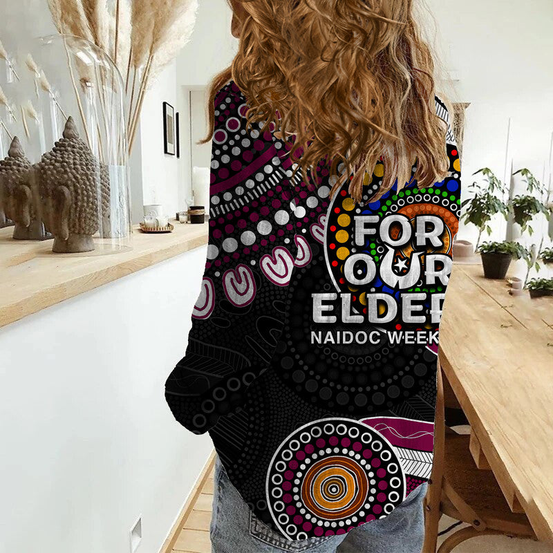 Sea Eagles Rugby Casual Shirt NAIDOC 2023 Aboriginal - Vibe Hoodie Shop