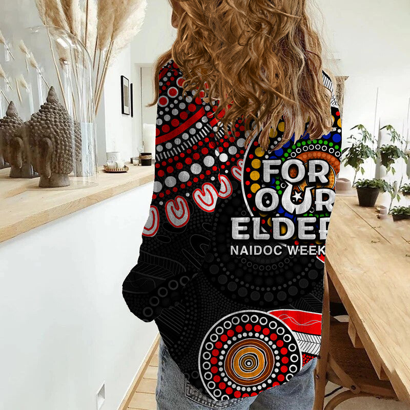Dolphins Rugby Casual Shirt NAIDOC 2023 Aboriginal - Vibe Hoodie Shop