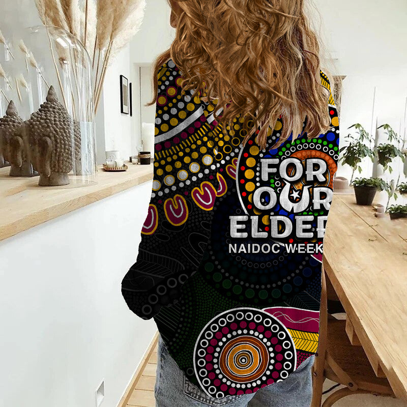 Broncos Rugby Casual Shirt NAIDOC 2023 Patterns - Vibe Hoodie Shop