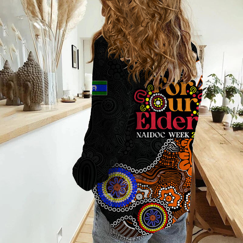 Tigers Rugby Casual Shirt NAIDOC 2023 Patterns - Vibe Hoodie Shop