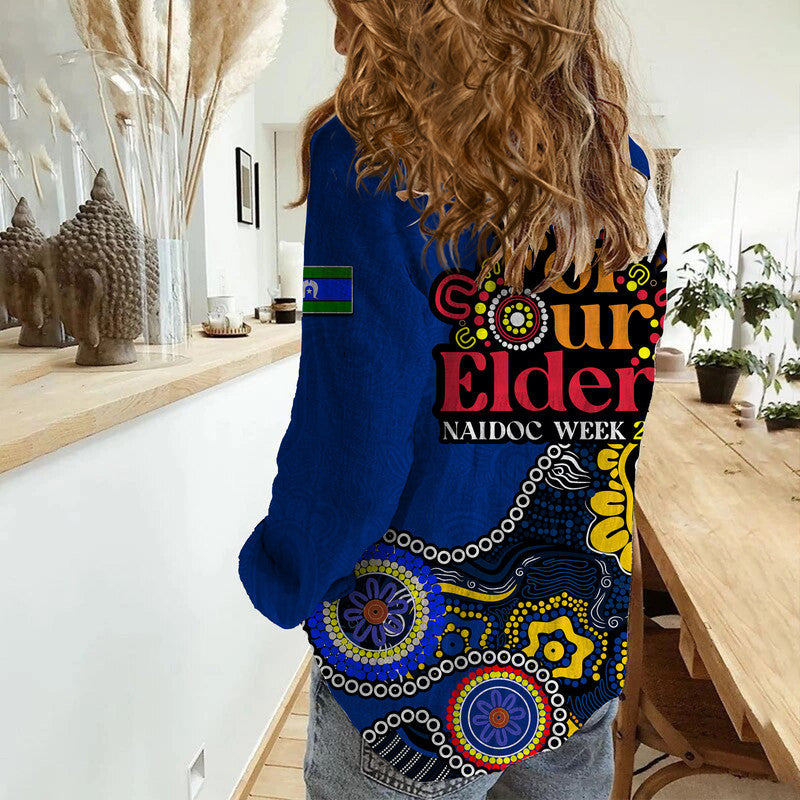 Eels Rugby Casual Shirt NAIDOC 2023 Patterns - Vibe Hoodie Shop
