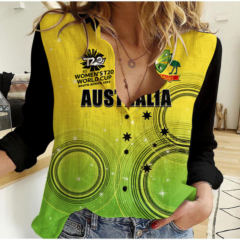 (Custom Personalised And Number) Australia Cricket Women's T20 World Cup Casual Shirt Replica 2020 - Vibe Hoodie Shop
