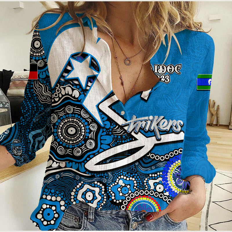 Adelaide Strikers Cricket Casual Shirt NAIDOC 2023 Patterns - Vibe Hoodie Shop