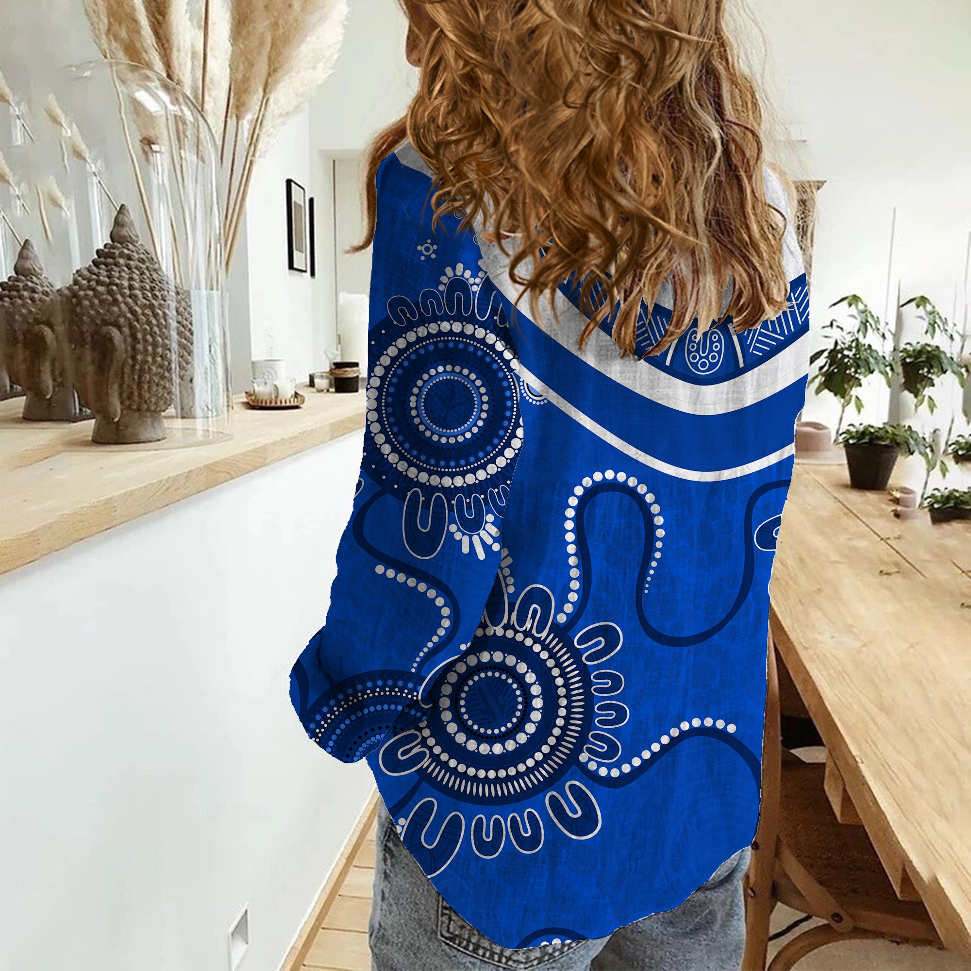 Bulldogs Rugby Aboriginal Boomerang Casual Shirt - Vibe Hoodie Shop