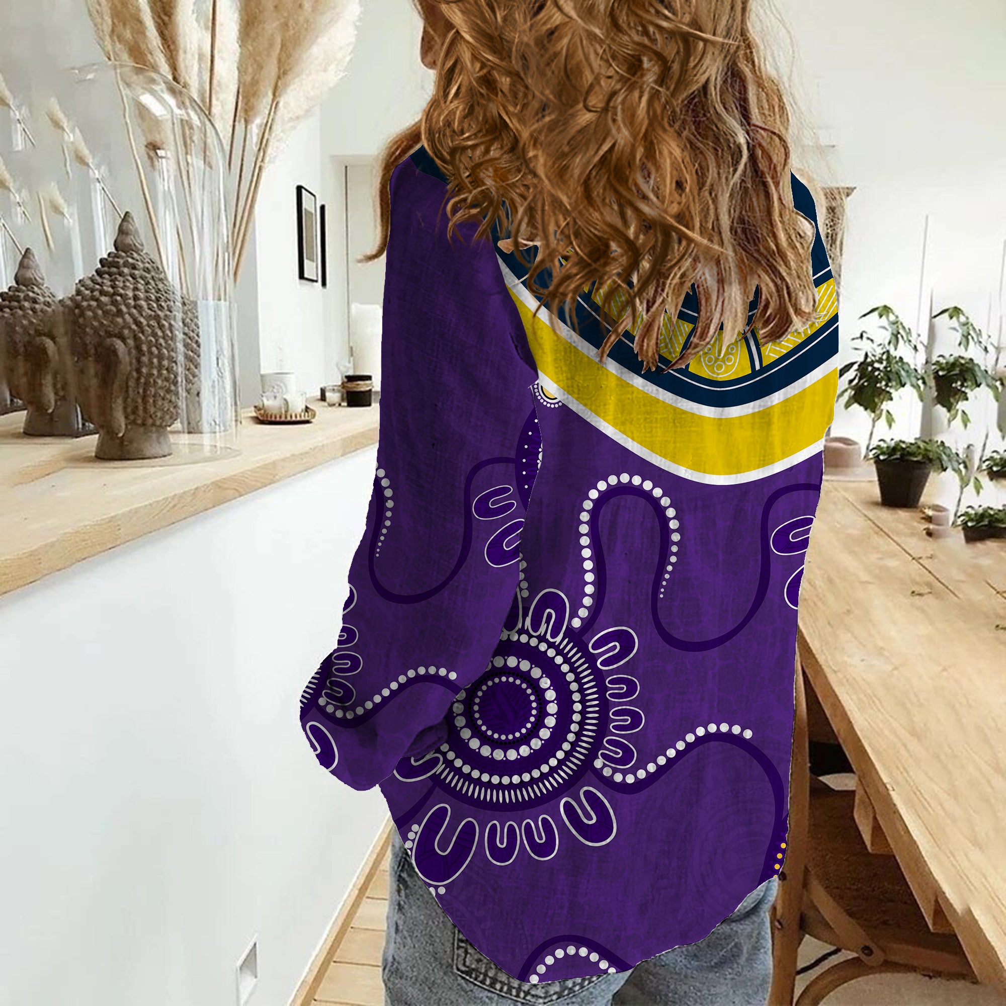 Go Storm Rugby Aboriginal Boomerang Casual Shirt - Vibe Hoodie Shop