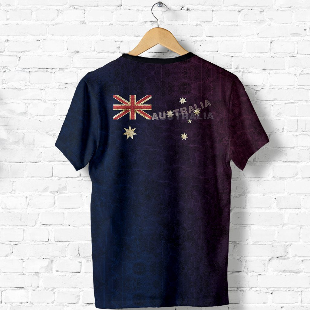 T shirt - Aus Flag T shirt Kangaroo Symbol - Unisex - Vibe Hoodie Shop