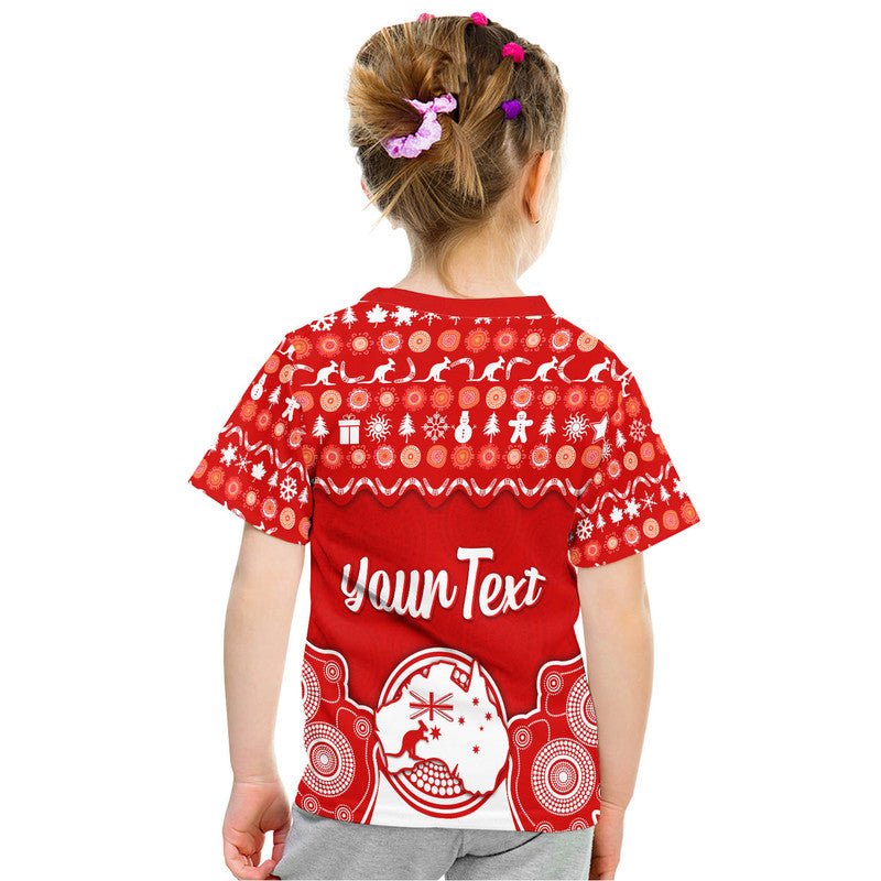 Custom Personalised Australia Christmas Vibe With Symbol Aboriginal Dot Painting Style T Shirt  LT9 - Vibe Hoodie Shop