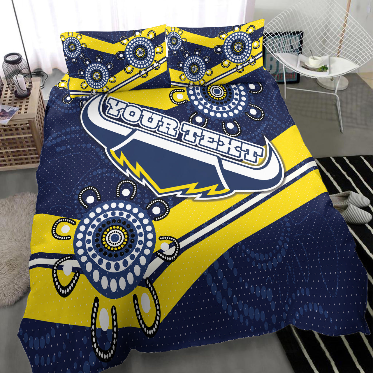 Cowboys Rugby Bedding Set - Custom Aussie Cowboys Bedding Set RLT13 - Vibe Hoodie Shop
