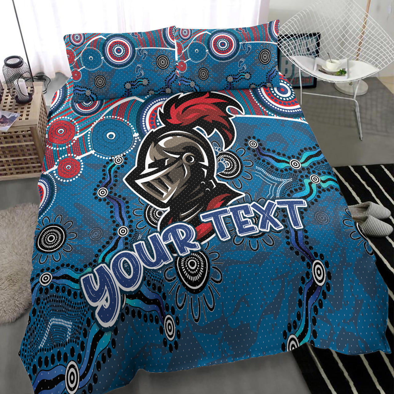 Knights Rugby Bedding Set - Custom Super Knights Bedding Set RLT13 - Vibe Hoodie Shop