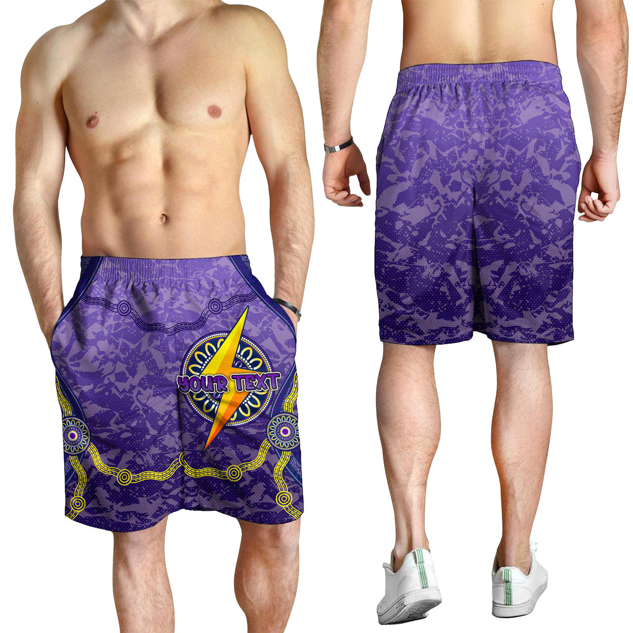 Storm Rugby Men Shorts - Custom Aboriginal Storm Men Shorts RLT13 - Vibe Hoodie Shop