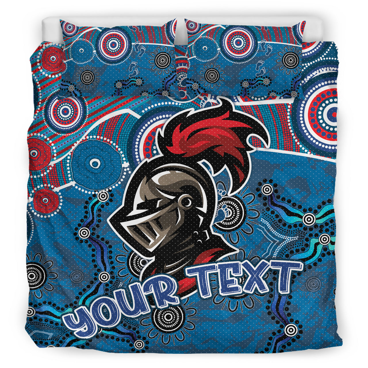 Knights Rugby Bedding Set - Custom Super Knights Bedding Set RLT13 - Vibe Hoodie Shop