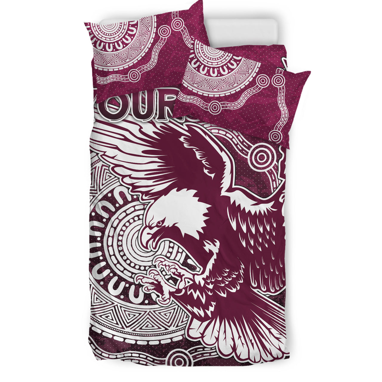 Sea Eagles Rugby Bedding Set - Custom Super Eagles Bedding Set RLT13 - Vibe Hoodie Shop