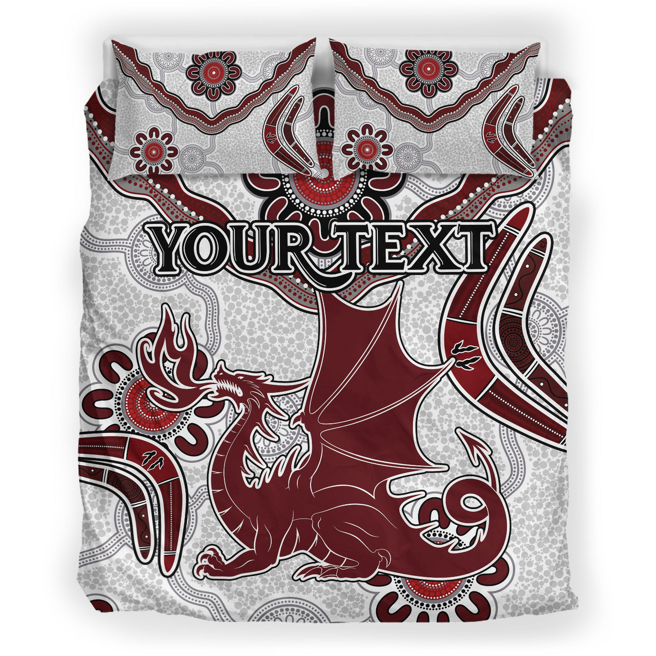 St.George Rugby Bedding Set - Custom Aboriginal St. George Bedding Set RLT13 - Vibe Hoodie Shop