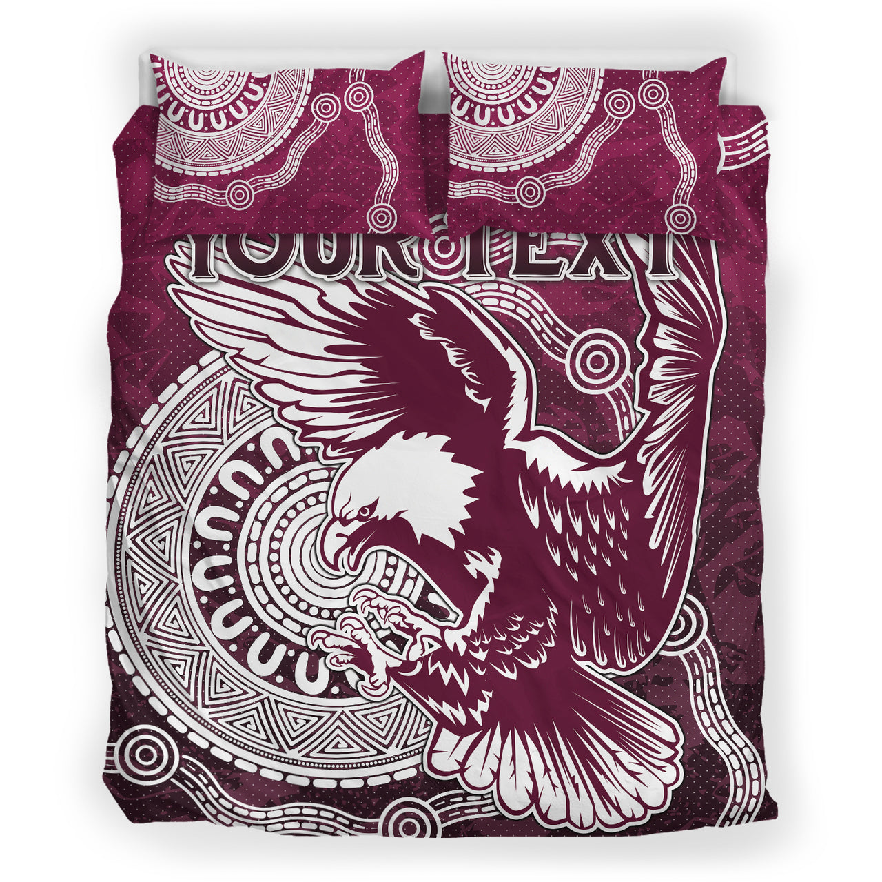 Sea Eagles Rugby Bedding Set - Custom Super Eagles Bedding Set RLT13 - Vibe Hoodie Shop