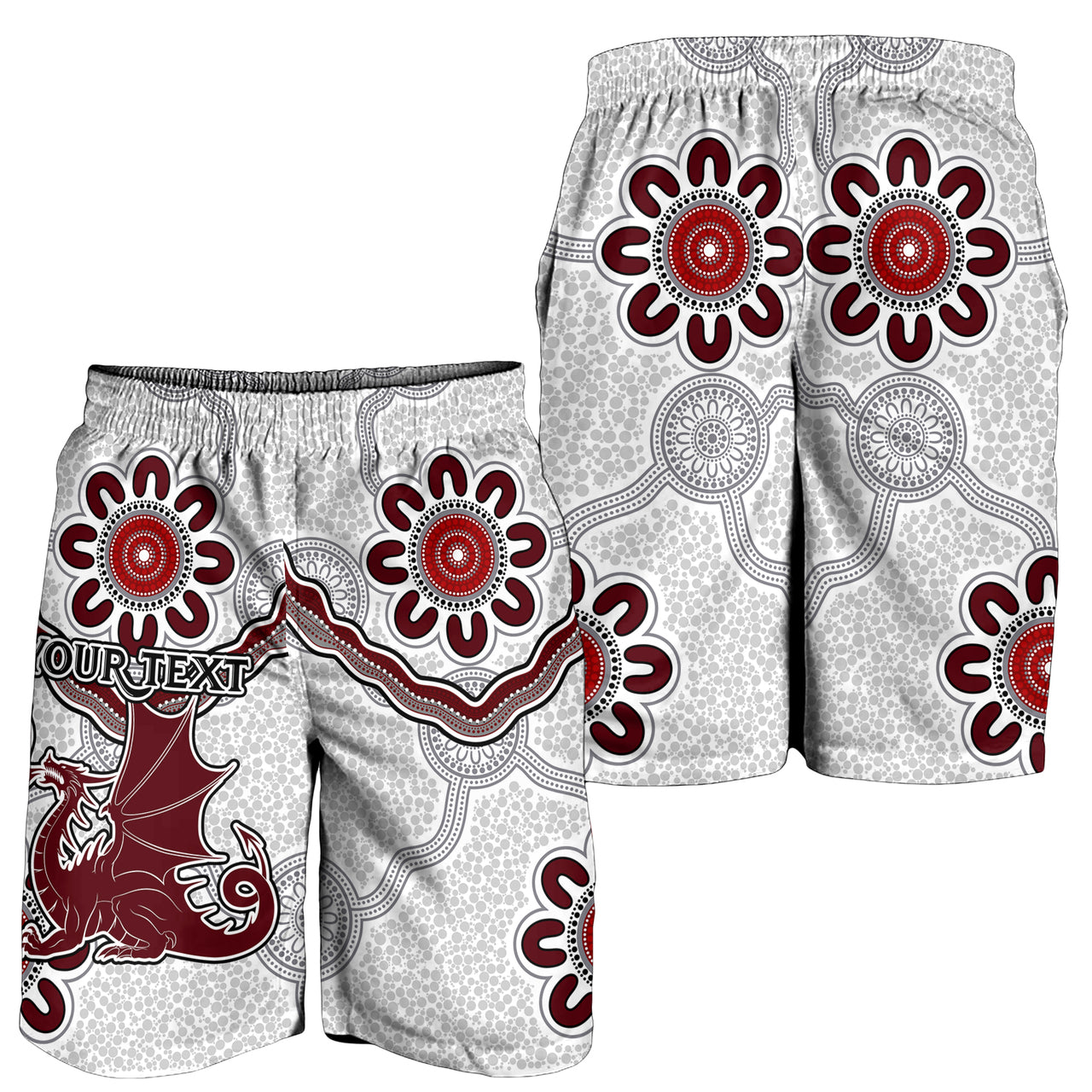 St.George Rugby Men Shorts - Custom Aboriginal St. George Men Shorts RLT13 - Vibe Hoodie Shop