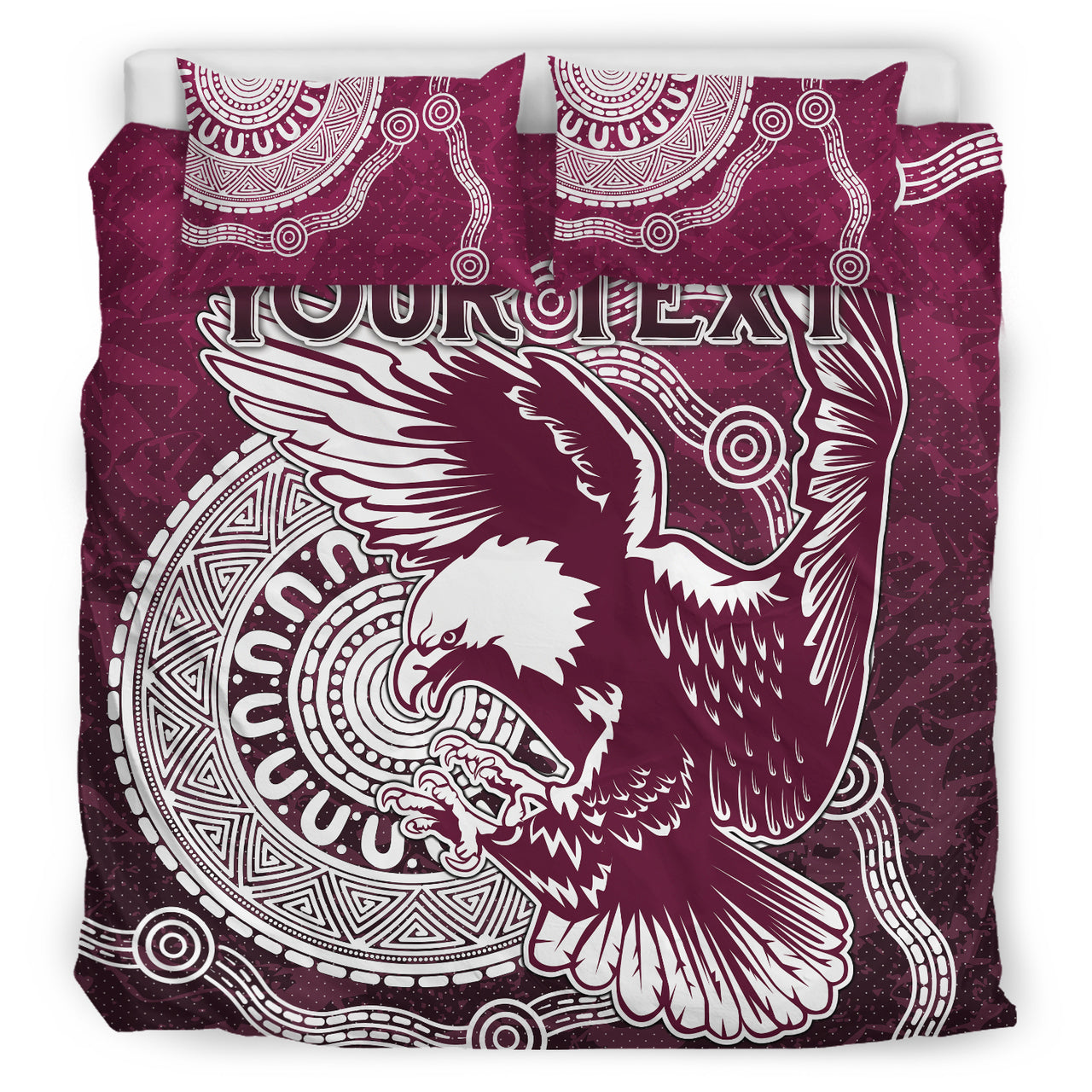 Sea Eagles Rugby Bedding Set - Custom Super Eagles Bedding Set RLT13 - Vibe Hoodie Shop