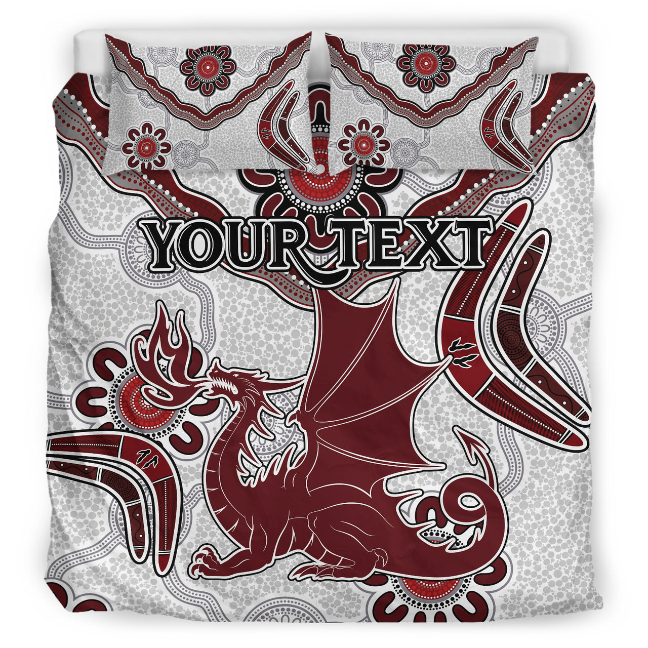 St.George Rugby Bedding Set - Custom Aboriginal St. George Bedding Set RLT13 - Vibe Hoodie Shop