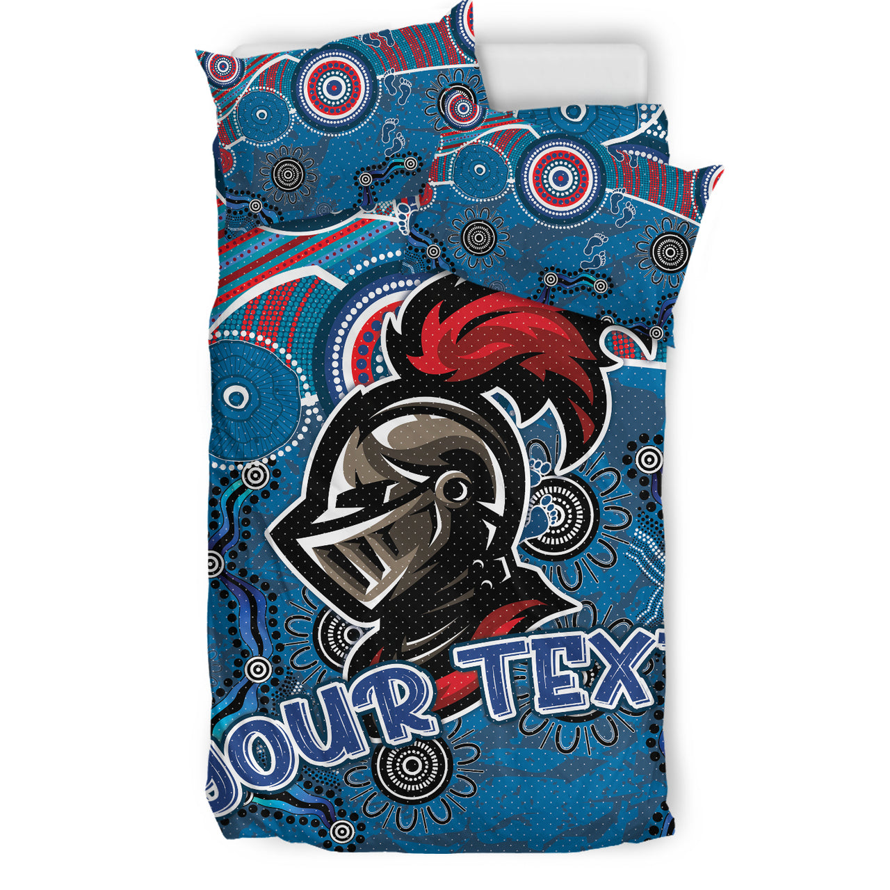 Knights Rugby Bedding Set - Custom Super Knights Bedding Set RLT13 - Vibe Hoodie Shop