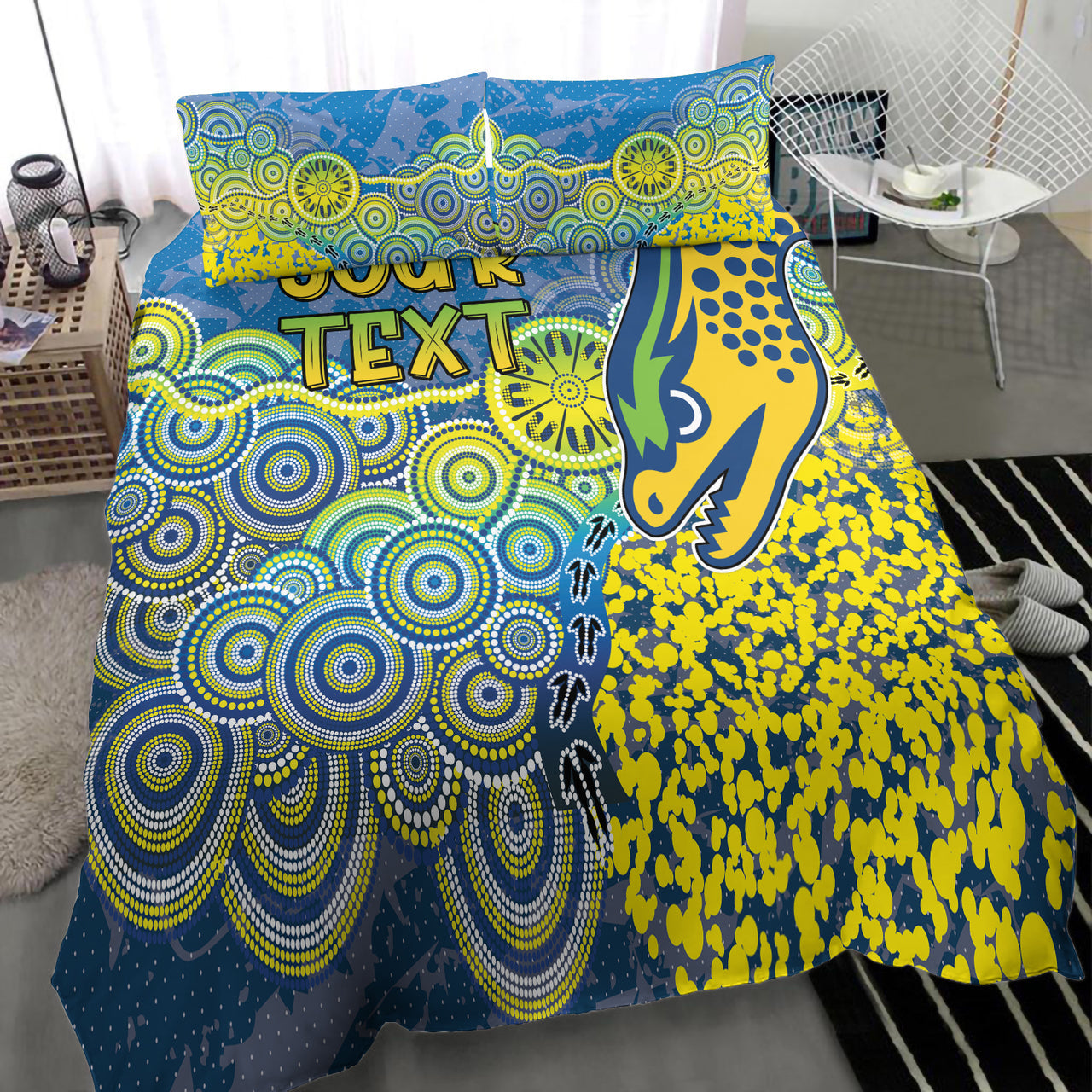 Eels Rugby Bedding Set - Custom Super Eels Bedding Set RLT13 - Vibe Hoodie Shop