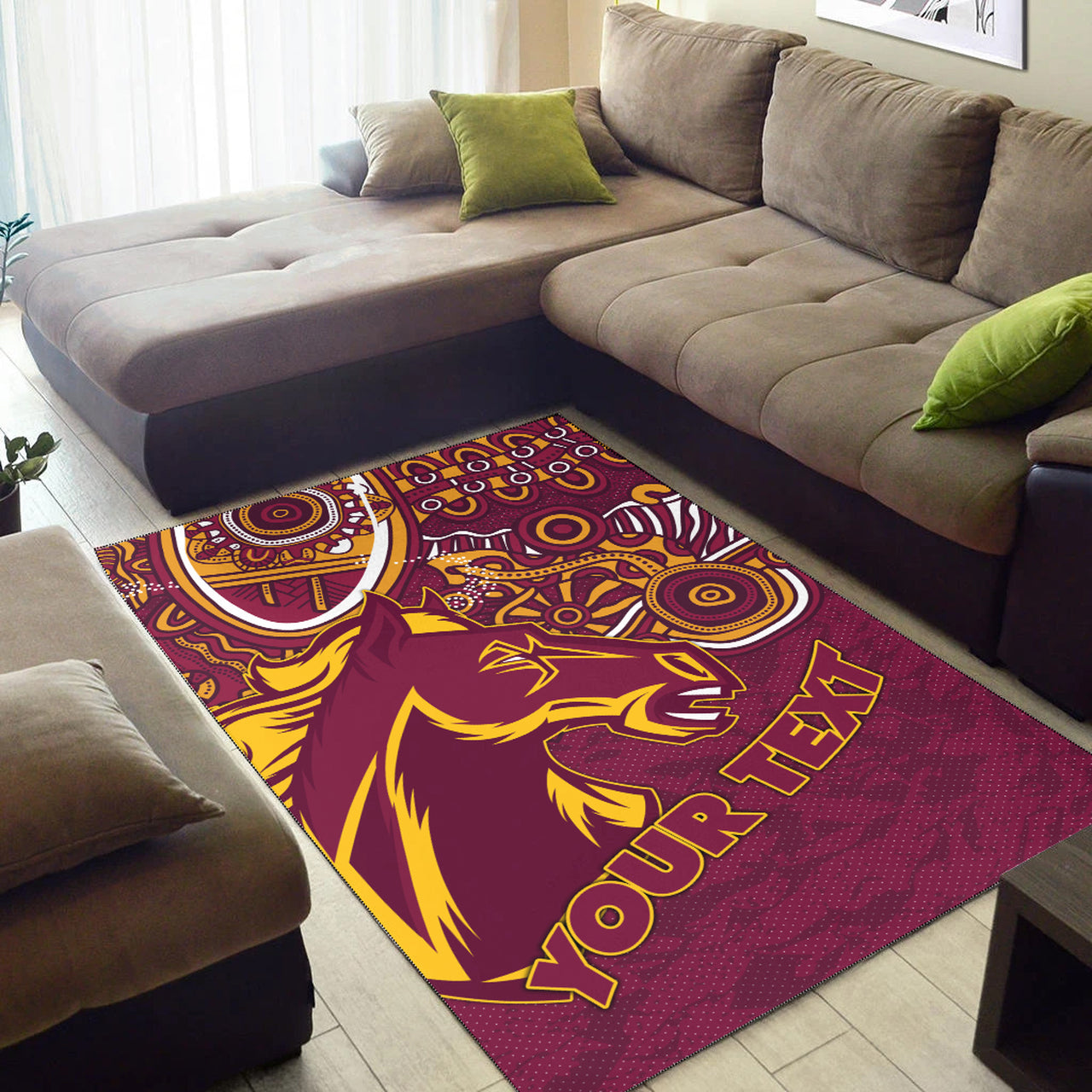 Broncos Rugby Area Rug - Custom Super Indigenous Broncos Area Rug RLT13 - Vibe Hoodie Shop