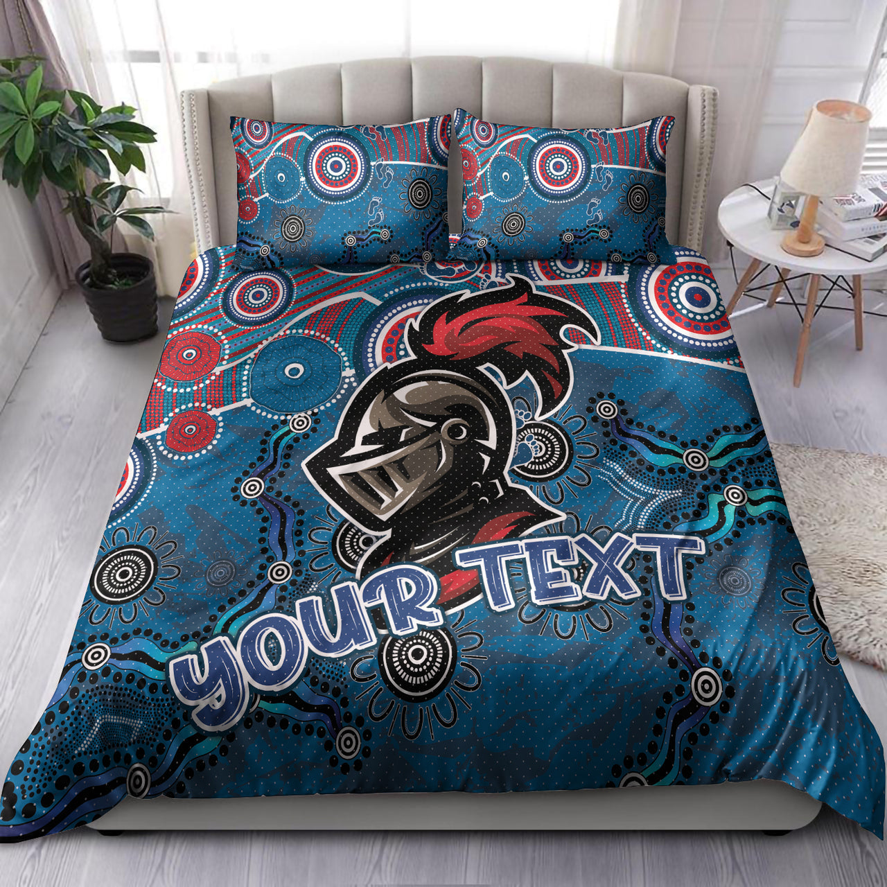 Knights Rugby Bedding Set - Custom Super Knights Bedding Set RLT13 - Vibe Hoodie Shop