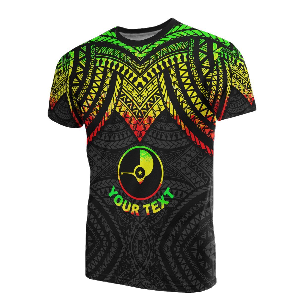 Vibe Hoodie Yap Custom Personalised T shirt - Micronesian Pattern Reggae Armor Style - Vibe Hoodie Shop