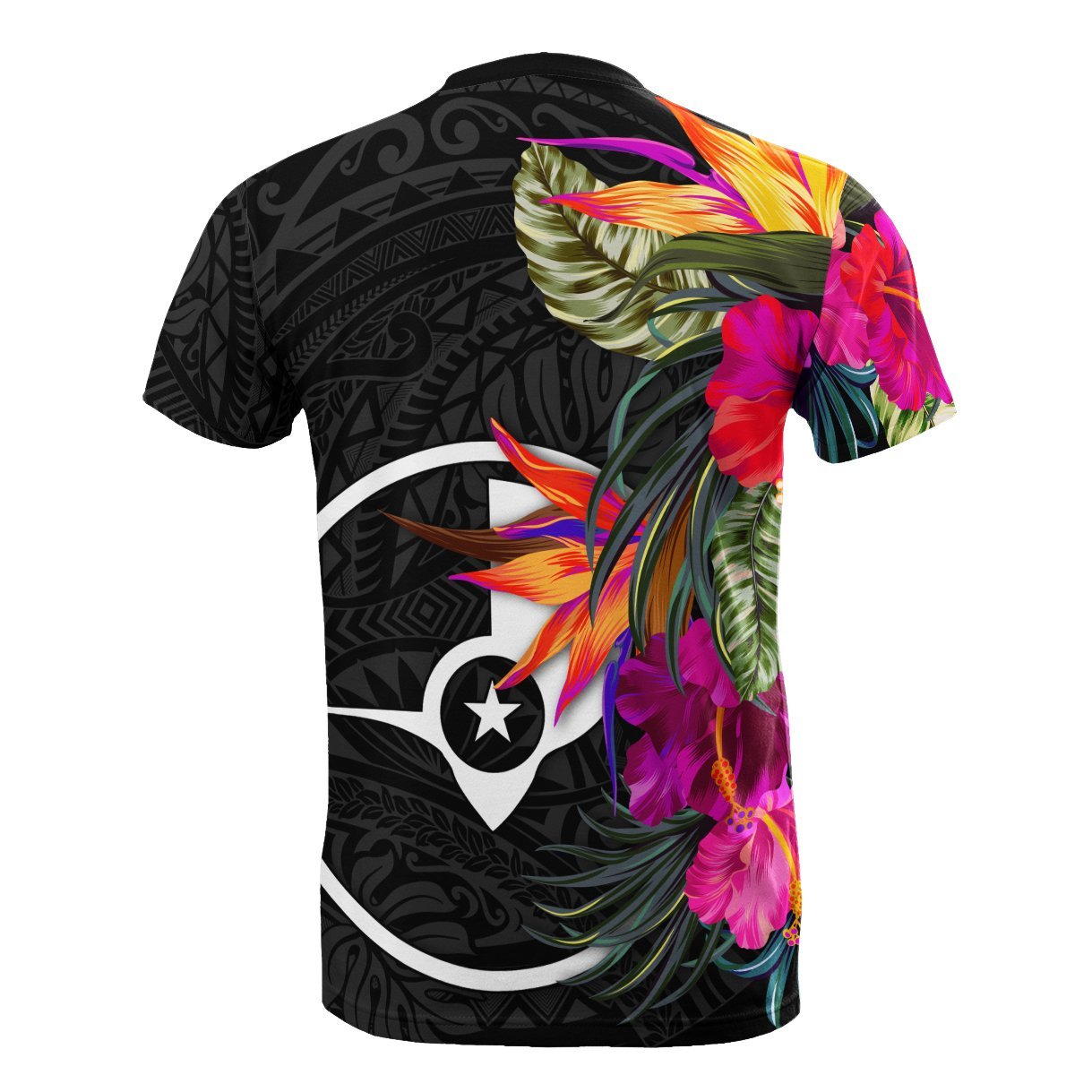 Vibe Hoodie Yap Micronesian Custom Personalised T shirt - Hibiscus Pattern - Vibe Hoodie Shop