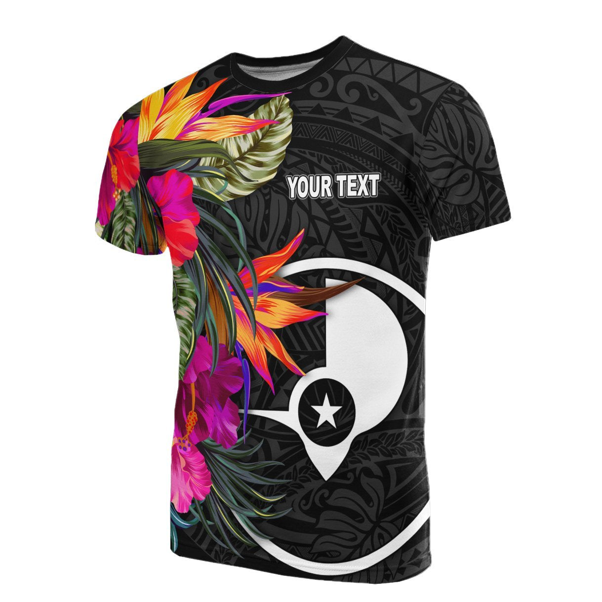 Vibe Hoodie Yap Micronesian Custom Personalised T shirt - Hibiscus Pattern - Vibe Hoodie Shop