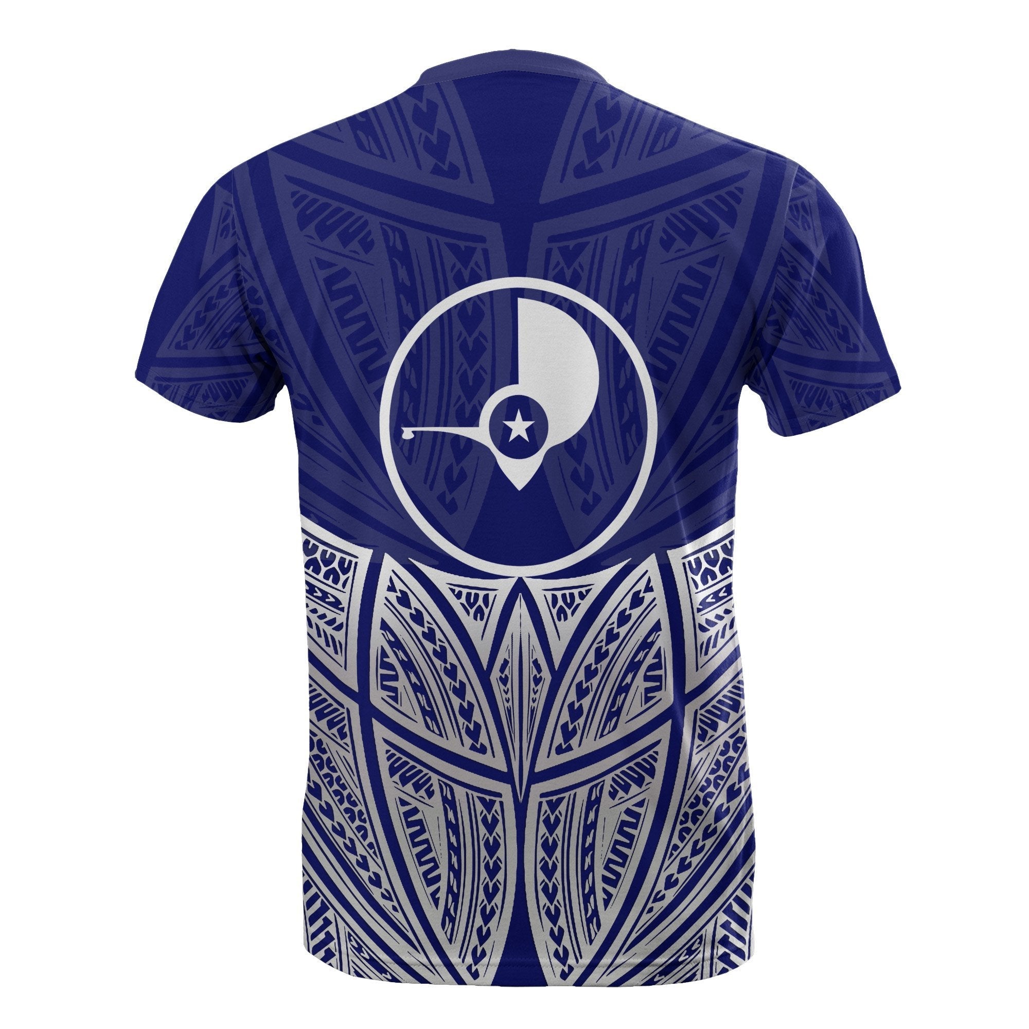 Vibe Hoodie Yap Polynesian Custom Personalised T shirt Blue Pride Map And Seal - Vibe Hoodie Shop