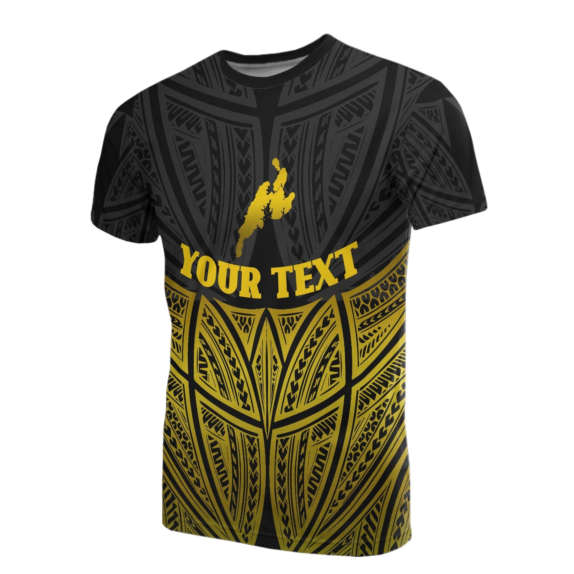 Vibe Hoodie Yap Polynesian Custom Personalised T shirt Gold Pride Map And Seal - Vibe Hoodie Shop