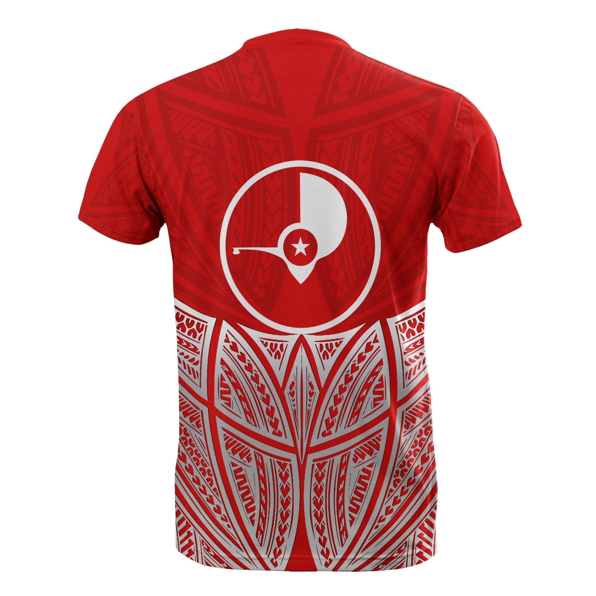 Vibe Hoodie Yap Polynesian Custom Personalised T shirt Red Pride Map And Seal - Vibe Hoodie Shop