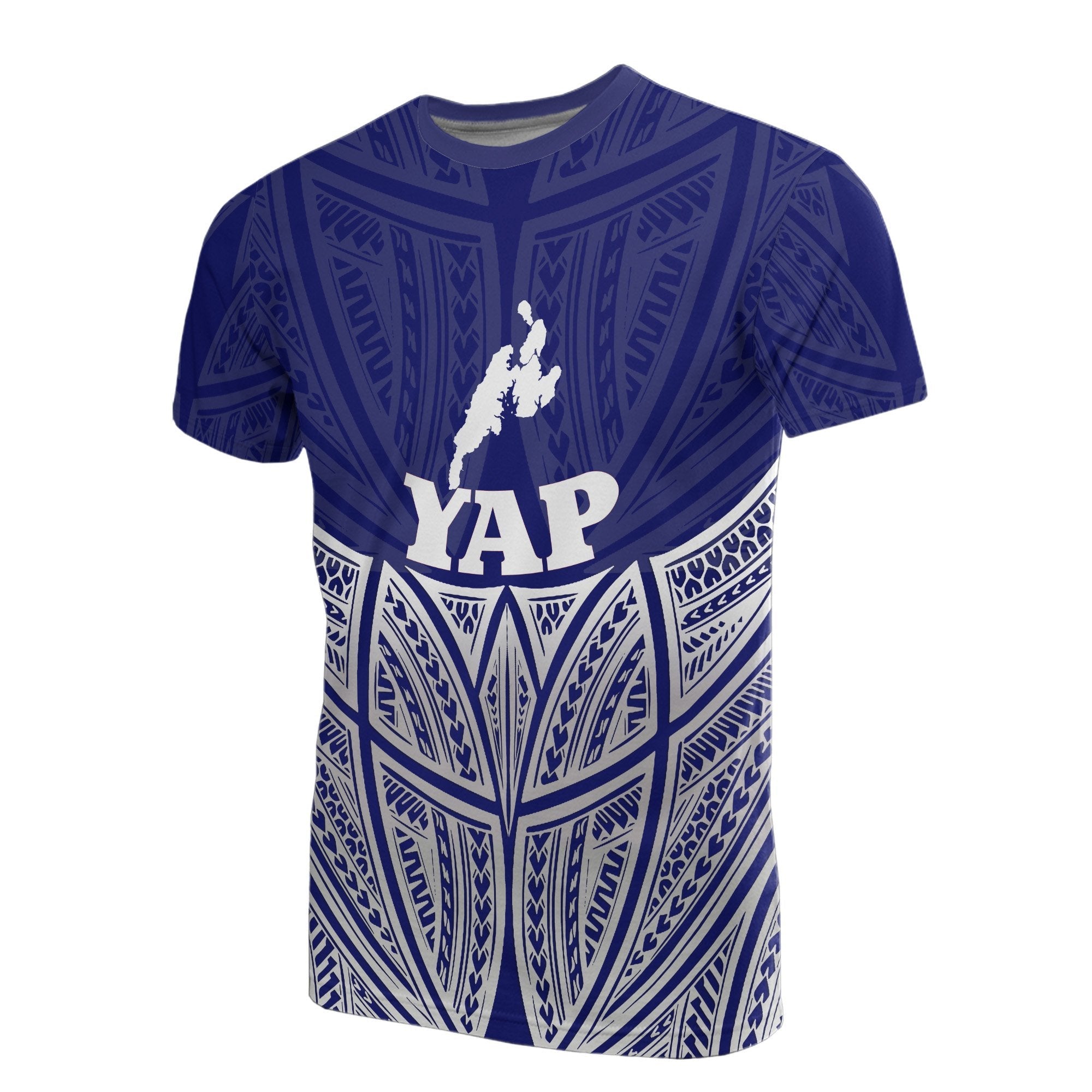 Vibe Hoodie Yap Polynesian T shirt Blue Pride Map And Seal - Vibe Hoodie Shop